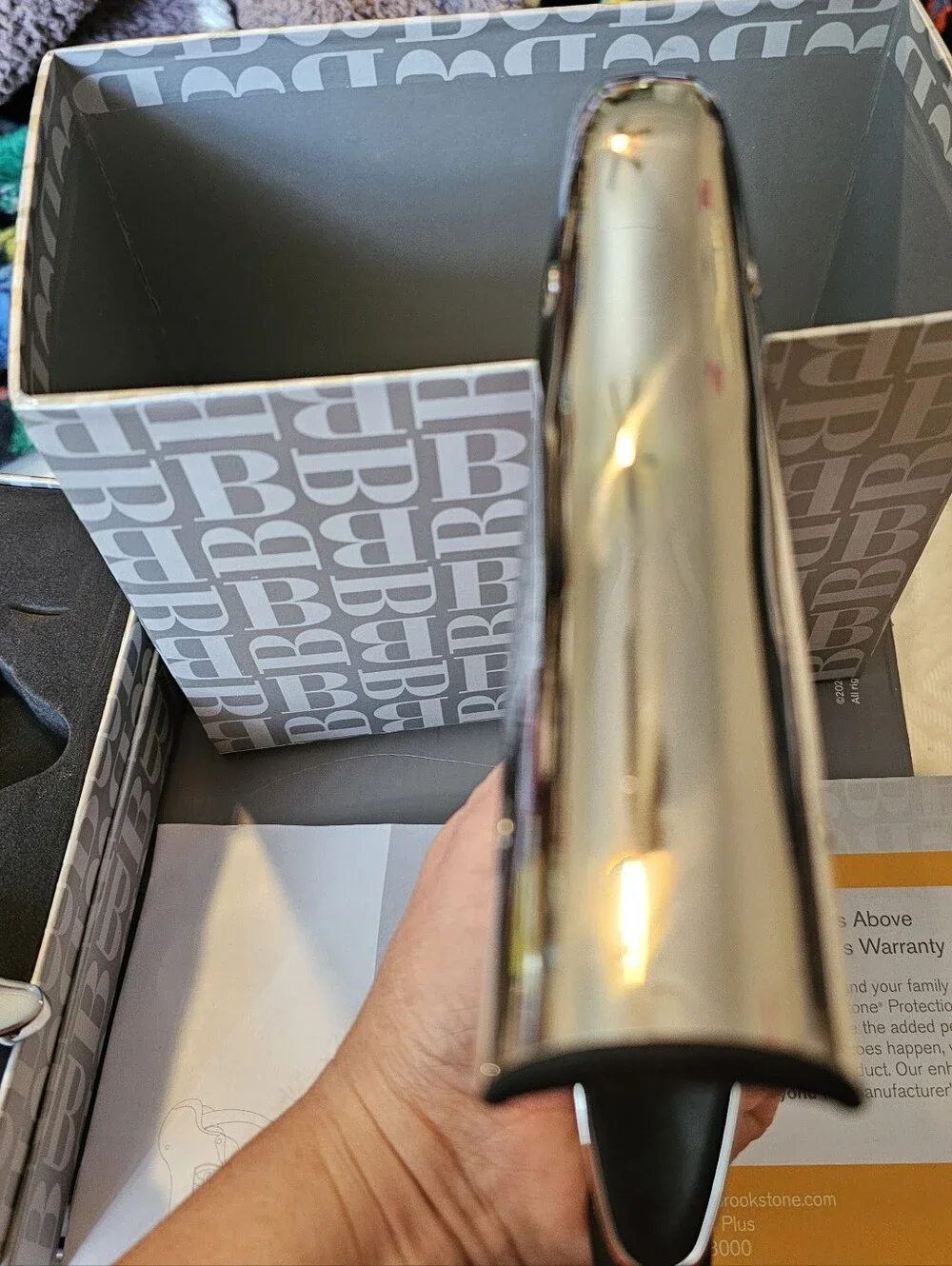 Brookstone Compact Wine Opener & Foil Cutter Set - Lustrous Chrome​ NEW